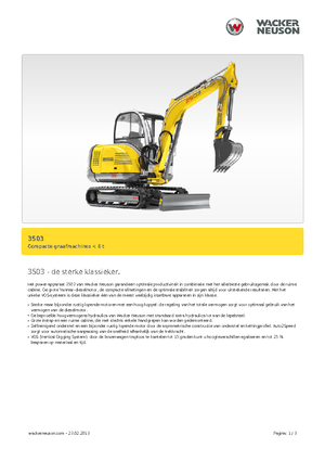 Mini excavatoare Neuson 3503