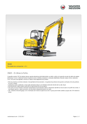 Mini excavatoare Neuson 3503