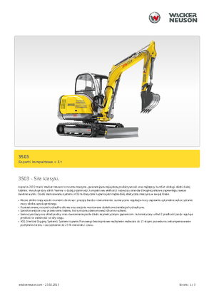 Mini excavatoare Neuson 3503