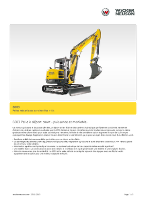Mini excavatoare Wacker Neuson 6003