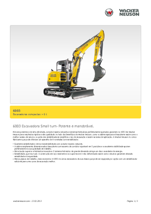 Mini excavatoare Wacker Neuson 6003