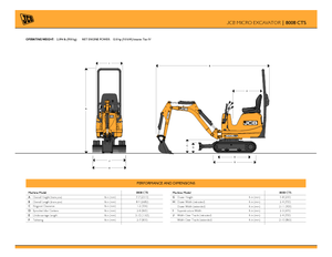 Mini excavatoare JCB 8008