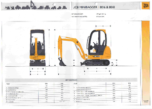 Mini excavatoare JCB 8016