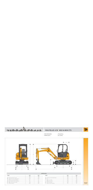 Mini excavatoare JCB 8025 ZTS