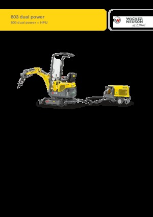 Mini excavatoare Wacker Neuson 803 dual power