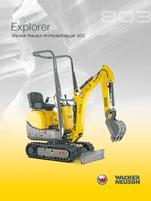 Mini excavatoare Wacker Neuson 803