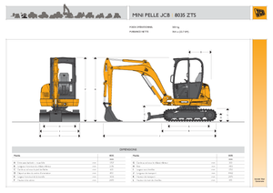 Mini excavatoare JCB 8035 ZTS