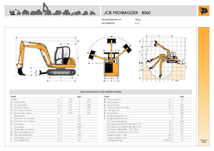 Excavatoare pe șenile JCB 8060