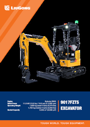Mini excavatoare Liugong 9017FZTS
