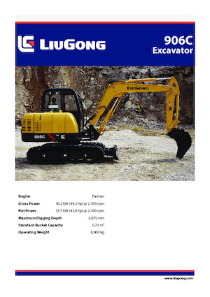 Mini excavatoare Liugong 906C