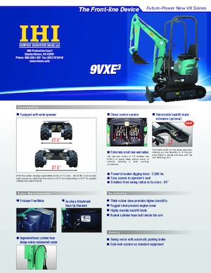 Mini excavatoare Kato 9VX-3 Electric