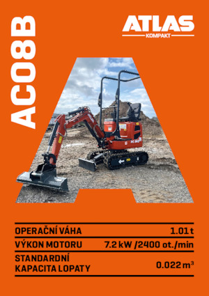 Mini excavatoare Atlas Kompakt AC 08B