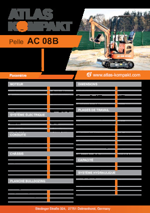 Mini excavatoare Atlas Kompakt AC 08B