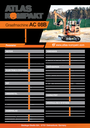 Mini excavatoare Atlas Kompakt AC 08B