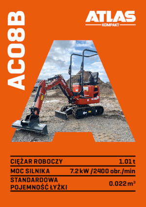 Mini excavatoare Atlas Kompakt AC 08B