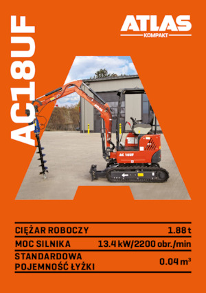 Mini excavatoare Atlas Kompakt AC 18UF