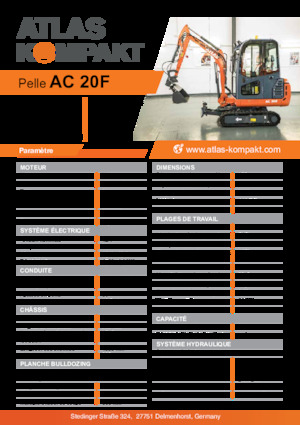 Mini excavatoare Atlas Kompakt AC 20F