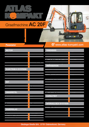 Mini excavatoare Atlas Kompakt AC 20F