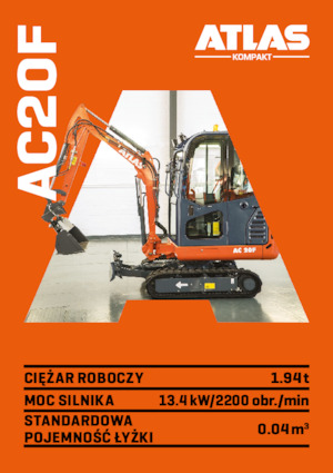 Mini excavatoare Atlas Kompakt AC 20F