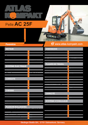 Mini excavatoare Atlas Kompakt AC 25F 