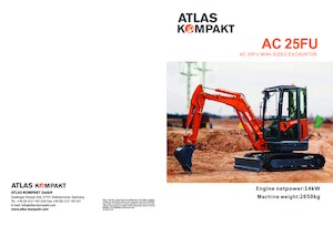 Mini excavatoare Atlas Kompakt AC 25FU