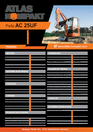 Mini excavatoare Atlas Kompakt AC 25UF