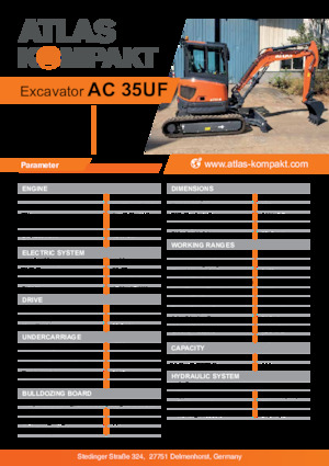 Mini excavatoare Atlas Kompakt AC 35UF