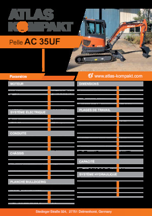 Mini excavatoare Atlas Kompakt AC 35UF