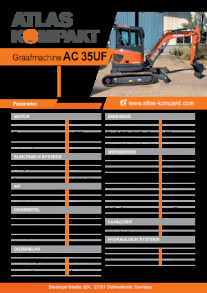 Mini excavatoare Atlas Kompakt AC 35UF