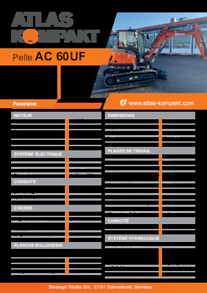 Mini excavatoare Atlas Kompakt AC 60UF