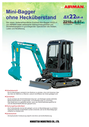 Mini excavatoare Airman AX 22 U 4