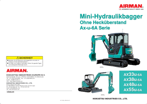 Mini excavatoare Airman AX 38 U 6A