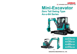 Mini excavatoare Airman AX 38 U 6A