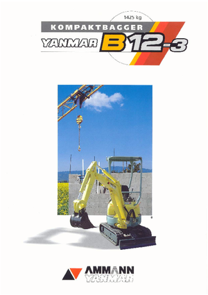 Mini excavatoare Yanmar B 12-3
