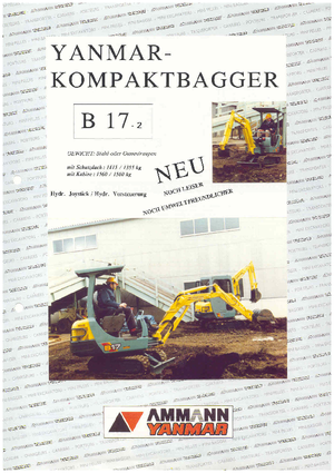 Mini excavatoare Yanmar B 17-2