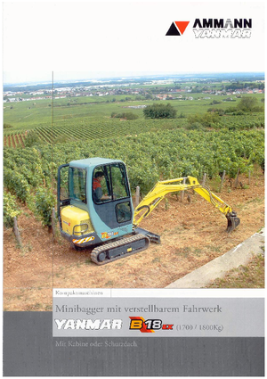Mini excavatoare Yanmar B 18 EX