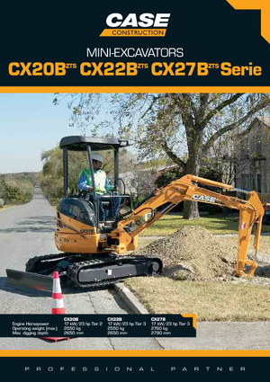 Mini excavatoare Case CX 22 B ZTS