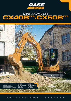Mini excavatoare Case CX 40 B ZTS
