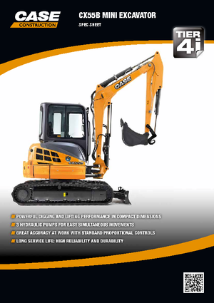 Mini excavatoare Case CX55B ZTS