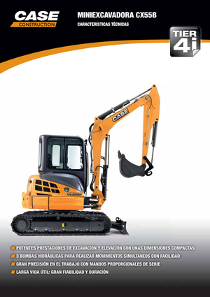 Mini excavatoare Case CX55B ZTS