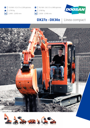 Mini excavatoare Doosan DX30Z