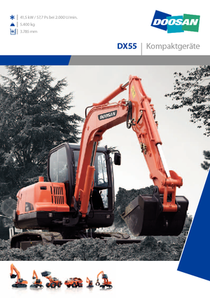 Excavatoare pe roți Doosan DX 55