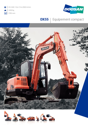 Excavatoare pe roți Doosan DX 55