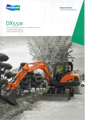 Excavatoare pe roți Doosan DX55W