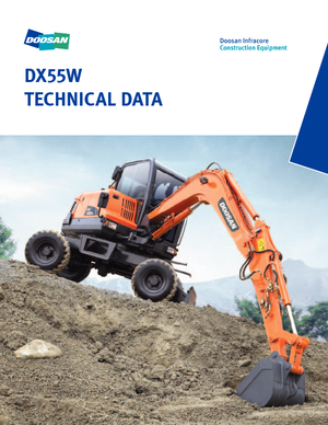 Excavatoare pe roți Doosan DX55W