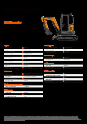 Mini excavatoare Develon DX25Z-7