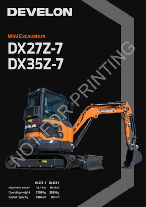 Mini excavatoare Develon DX27Z-7 
