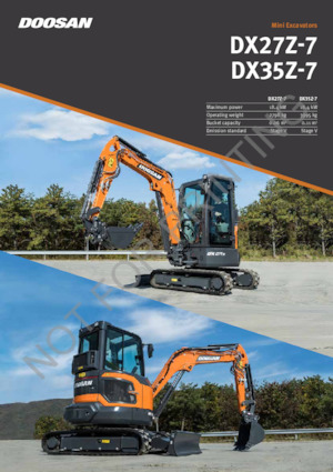 Mini excavatoare Doosan DX27Z-7