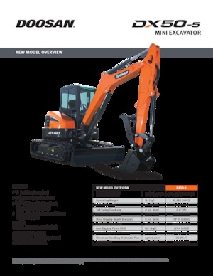 Mini excavatoare Doosan DX50-5