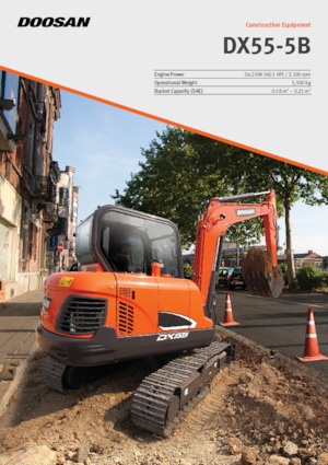Mini excavatoare Doosan DX55-5B